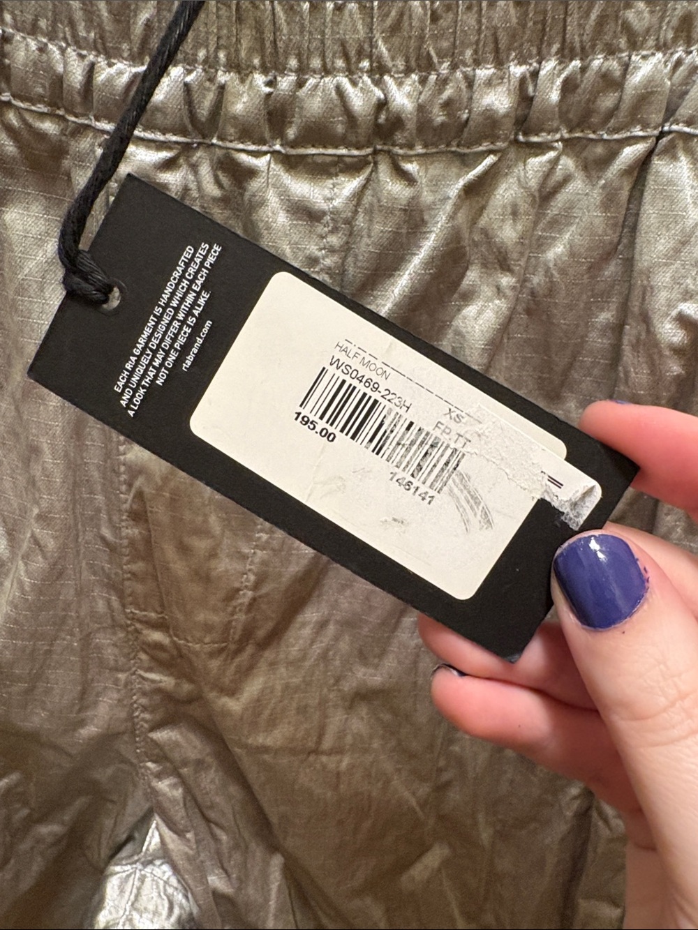 NWT RtA silver joggers - Picture 3 of 6